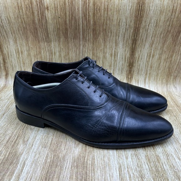 To Boot New York Men's Size 13 Black Cap Toe Oxfords Derby‎ Dress Shoes